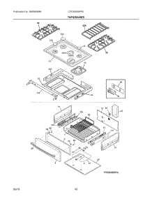05 - Top / Drawer parts for Electrolux Range CPDS3085PFE from AppliancePartsPros.com