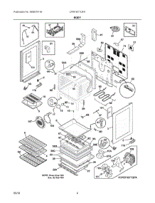 03 - Body parts for Electrolux Range CPEF3077QFA from AppliancePartsPros.com