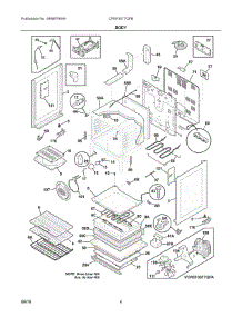 03 - Body parts for Electrolux Range CPEF3077QFB from AppliancePartsPros.com