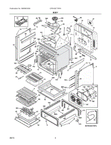 03 - Body parts for Electrolux Range CPEH3077RFA from AppliancePartsPros.com