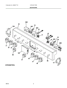 02 - Backguard parts for Electrolux Range CPEH3077RFB from AppliancePartsPros.com