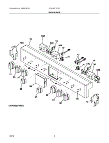 02 - Backguard parts for Electrolux Range CPEH3077RFC from AppliancePartsPros.com