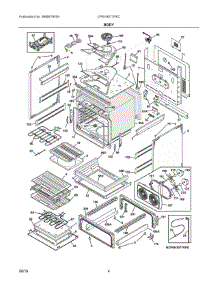 03 - Body parts for Electrolux Range CPEH3077RFC from AppliancePartsPros.com