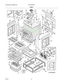 05 - Body parts for Frigidaire Range CPES3085PFB from AppliancePartsPros.com