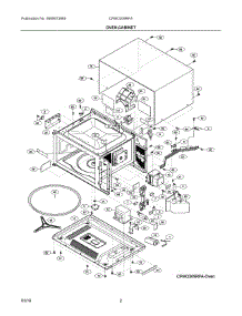 02 - Oven,Cabinet parts for Electrolux Microwave CPMO209RFA from AppliancePartsPros.com