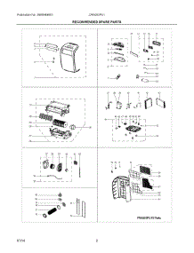 02 - Recommended Spare Parts parts for Electrolux Air Conditioner CRA053PU115 from AppliancePartsPros.com