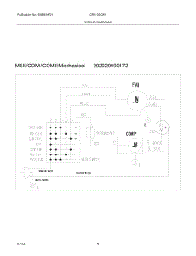 04 - Wiring Diagram parts for Frigidaire Air Conditioner CRA102CW110 from AppliancePartsPros.com