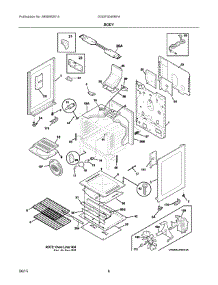 04 - Body parts for Electrolux Range DGGF3045RFA from AppliancePartsPros.com