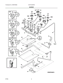 03 - Burner parts for Electrolux Range DGGF3045RFB from AppliancePartsPros.com