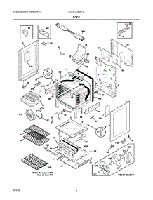 04 - Body parts for Electrolux Range DGGF3054KFS from AppliancePartsPros.com