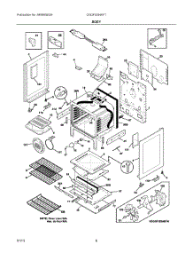 04 - Body parts for Electrolux Range DGGF3054KFT from AppliancePartsPros.com