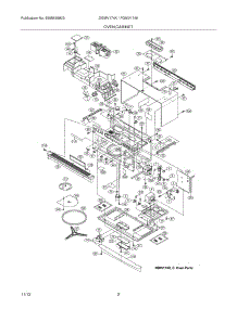 03 - Oven,Cabinet parts for Frigidaire Microwave DGMV174KFC from AppliancePartsPros.com