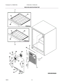04 - Shelves And Evaporator parts for Electrolux Wine Cooler E24WL50QS0 from AppliancePartsPros.com