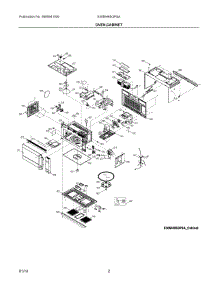 02 - Oven, Cabinet parts for Electrolux Microwave E30MH65QPSA from AppliancePartsPros.com