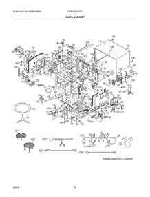 02 - Oven, Cabinet parts for Electrolux Microwave E30MO65GSSC from AppliancePartsPros.com