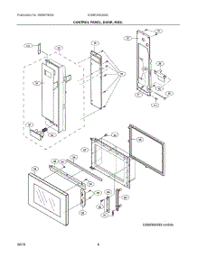 03 - Control Panel, Door, Misc parts for Electrolux Microwave E30MO65GSSC from AppliancePartsPros.com