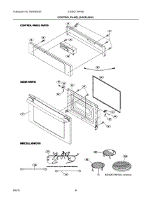 03 - Control Panel,Door,Misc. parts for Electrolux Microwave E30MO75HPSB from AppliancePartsPros.com