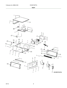03 - Body parts for Electrolux Warming Drawer E30WD75GPS4 from AppliancePartsPros.com