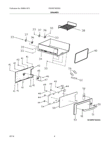 05 - Drawer parts for Electrolux Warming Drawer E30WD75GSS3 from AppliancePartsPros.com