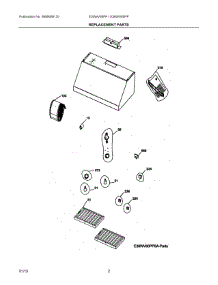 02 - Replacement Parts parts for Electrolux Hood E30WV60PPSA from AppliancePartsPros.com