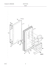 03 - Door parts for Electrolux Freezer E32AF75JPS2 from AppliancePartsPros.com