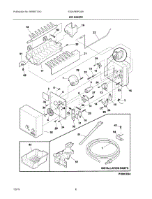05 - Ice Maker parts for Electrolux Freezer E32AF85PQSA from AppliancePartsPros.com