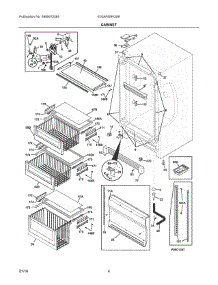 03 - Cabinet parts for Electrolux Freezer E32AF85PQSB from AppliancePartsPros.com