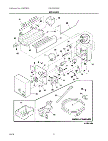 05 - Ice Maker parts for Electrolux Freezer E32AF85PQSC from AppliancePartsPros.com