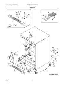 03 - Cabinet parts for Electrolux Wine & Beverage Cooler EI24BC10QS0 from AppliancePartsPros.com