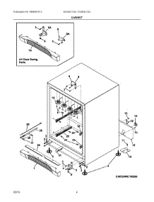 03 - Cabinet parts for Electrolux Wine Cooler EI24WL10QS0 from AppliancePartsPros.com