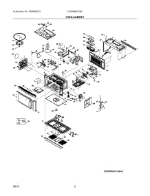 02 - Oven,Cabinet parts for Electrolux Microwave EI30BM6CPSB from AppliancePartsPros.com