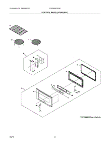 03 - Control Panel,Door,Misc parts for Electrolux Microwave EI30BM6CPSB from AppliancePartsPros.com