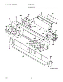02 - Backguard parts for Electrolux Range EI30EF45QSA from AppliancePartsPros.com