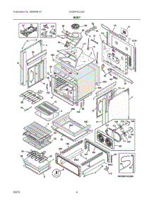 03 - Body parts for Electrolux Range EI30EF4CQSA from AppliancePartsPros.com