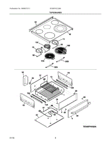 04 - Top / Drawer parts for Electrolux Range EI30EF4CQSB from AppliancePartsPros.com