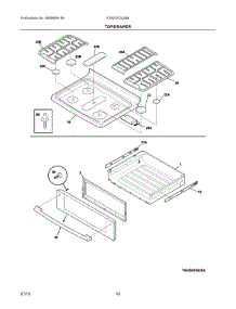 05 - Top / Drawer parts for Electrolux Range EI30GF35JSB from AppliancePartsPros.com
