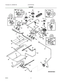 03 - Burner parts for Electrolux Range EI30GF45QSA from AppliancePartsPros.com