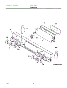 02 - Backguard parts for Electrolux Range EI30GF45QSB from AppliancePartsPros.com