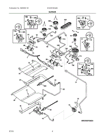 03 - Burner parts for Electrolux Range EI30GF45QSB from AppliancePartsPros.com