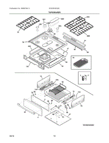 05 - Top / Drawer parts for Electrolux Range EI30GF45QSC from AppliancePartsPros.com
