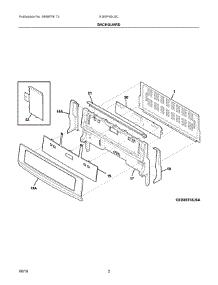 02 - Backguard parts for Electrolux Range EI30IF40LSC from AppliancePartsPros.com
