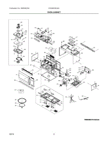02 - Oven, Cabinet parts for Electrolux Microwave EI30SM35QSA from AppliancePartsPros.com