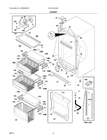 03 - Cabinet parts for Electrolux Freezer EI32AF65JS3 from AppliancePartsPros.com