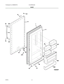 02 - Door parts for Electrolux Freezer EI32AF80QSA from AppliancePartsPros.com
