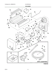 05 - Ice Maker parts for Electrolux Freezer EI32AF80QSA from AppliancePartsPros.com