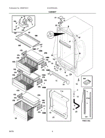 03 - Cabinet parts for Electrolux Freezer EI32AF80QSC from AppliancePartsPros.com
