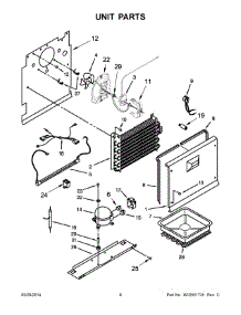 05 - Unit Parts parts for Whirlpool Freezer EV201NZTQ03 from AppliancePartsPros.com