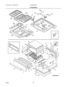 05 - Top / Drawer parts for Electrolux Range EW30DS80RSA from AppliancePartsPros.com
