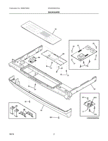 02 - Backguard parts for Electrolux Range EW30DS8CRSA from AppliancePartsPros.com