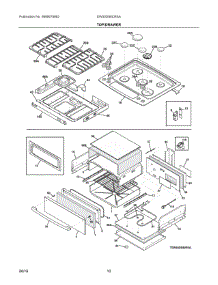 05 - Top / Drawer parts for Electrolux Range EW30DS8CRSA from AppliancePartsPros.com